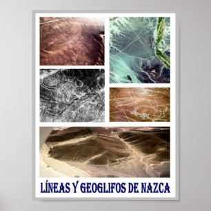 Poster Líneas y Geoglifos De Nazca - Pérou