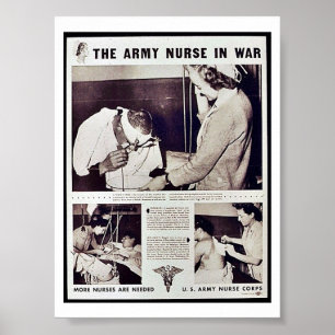 Poster L'Infirmière Militaire En Guerre