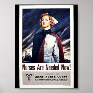 Poster L'infirmière sont nécessaires maintenant !