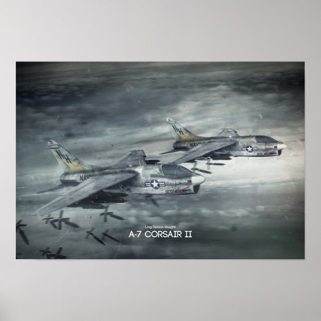 Poster Ling-Temco-Vought A-7 Corsair II (Vorne)