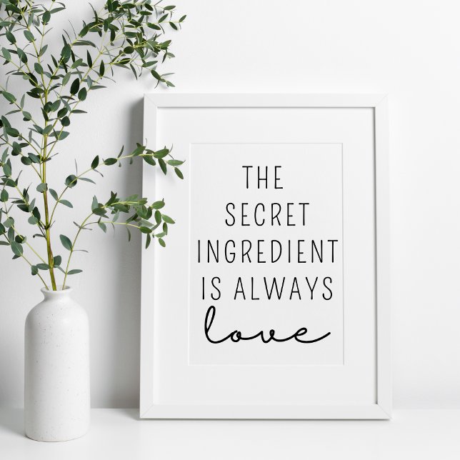 Poster L'ingrédient secret est toujours amour (Créateur téléchargé)