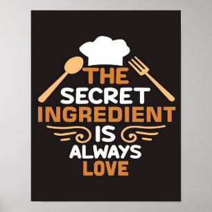Poster L'Ingrédient Secret Est Toujours Amour Faire L'Amo