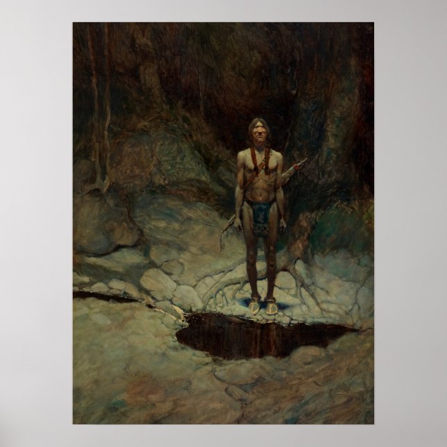 Poster L'inhumation silencieuse de Newell Convers Wyeth (Devant)