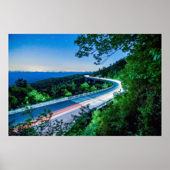 Poster linn cove viaduc blue ridge parkway (Devant)