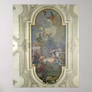 Poster L'Institution du Rosaire par St. Dominic (fres