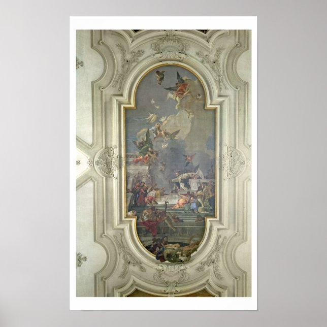 Poster L'Institution du Rosaire par St. Dominic (fres (Devant)