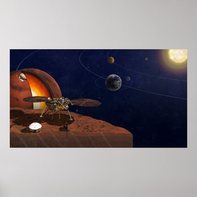 Poster L'interprétation de l'artiste de la Lander de visi (Devant)