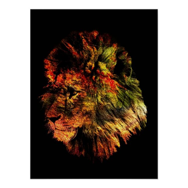 Poster Lion (Devant)