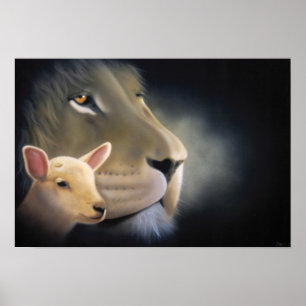 Poster Lion and Lamb