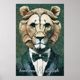 Poster Lion Aristocrate