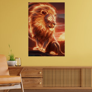 Poster Lion céleste