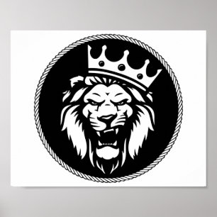 Poster Lion Crown