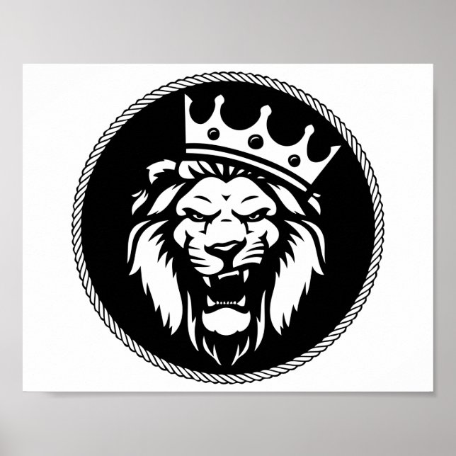 Poster Lion Crown (Devant)