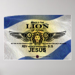 Poster Lion de Juda - Anglais