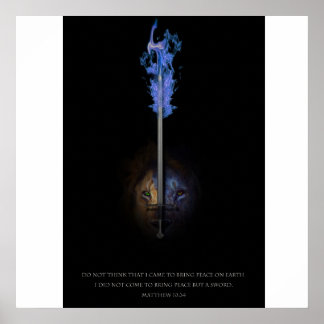 Poster Lion de Juda et épée de justice