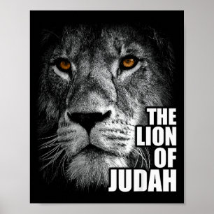 Poster Lion de Juda Jésus Foi chrétienne sur la peur