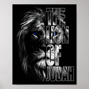 Poster Lion de Juda Jésus Foi Chrétienne Sur La Peur Prem