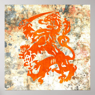 Poster Lion de la République néerlandaise