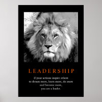 Lion de leadership motivationnel tendance