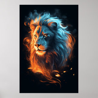 Poster Lion Fierce