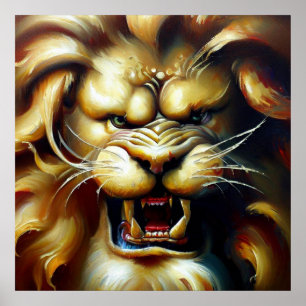 Poster Lion Foo Chinois (5)