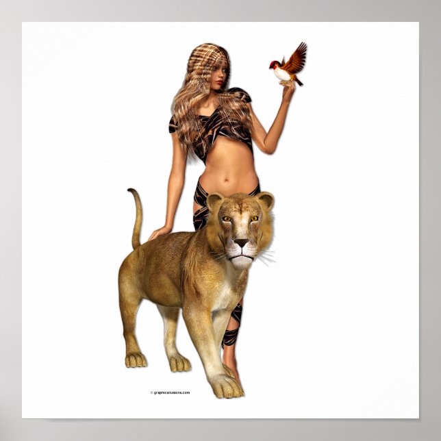 Poster Lion Girl (Devant)