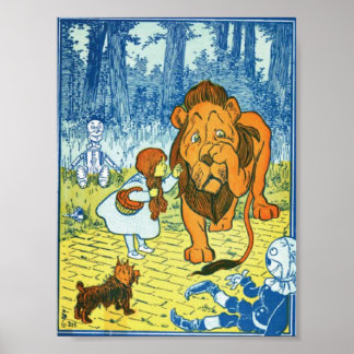Poster Lion lâche