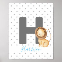 Lion mignon personnalisé Nom bébé personnalisé Nur
