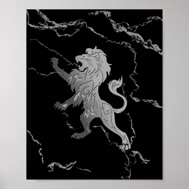 Poster Lion royal d'argent (Devant)