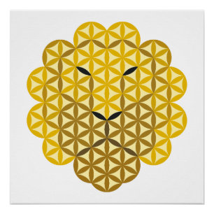 Poster Lion sacré - Lion de vie SMLB.