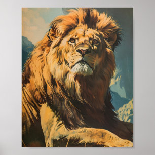 Poster Lion vintage