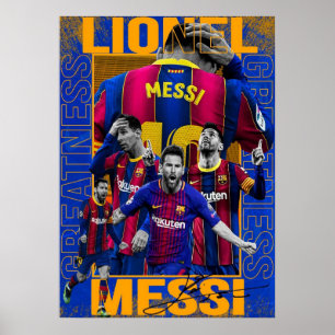 Poster lionel messi, fan de messi, art messi, maillot mes