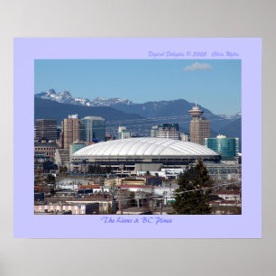 Poster Lions & BC Place
