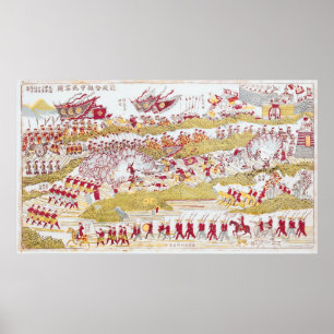 Poster Liou Repelling French at Bach Ninh