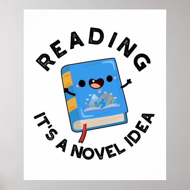 Poster Lire C'est une idée novatrice amusant jeu de livre (Devant)