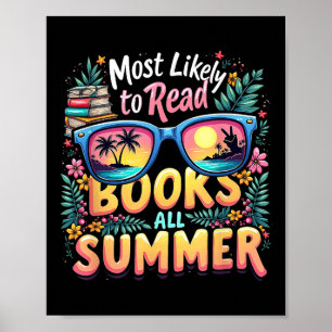 Poster Lire des livres tout l'été le plus susceptible d'ê
