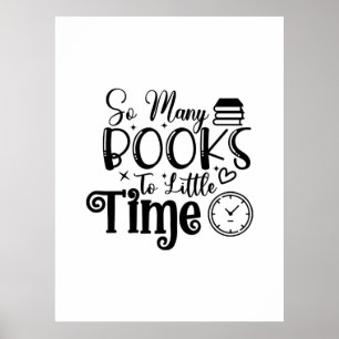 Poster Lire L'Art Tant De Livres Si Peu De Temps