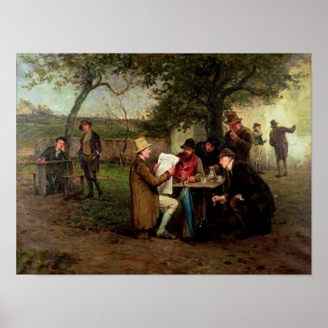 Poster Lire les nouvelles (Devant)