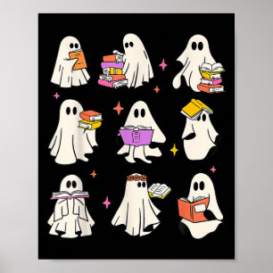 Poster Lire Plus Livres Soky Teacher Halloween Ghost Read