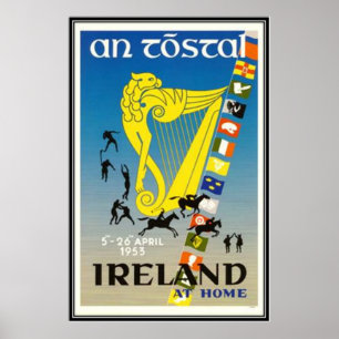 Poster L'Irlande vintage -
