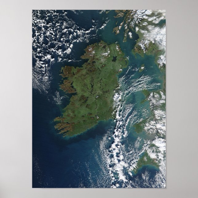 Poster L'Irlande Vu De L'ISS (Devant)
