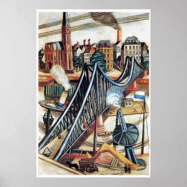 Poster L'Ironbridge par Max Beckmann (Devant)