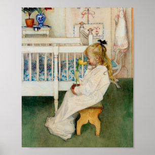 Poster Lisbeth avec Tulipe jaune