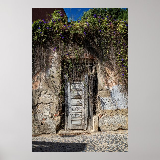 Poster Lisbonne détails Vieux Porte Portugal (Devant)