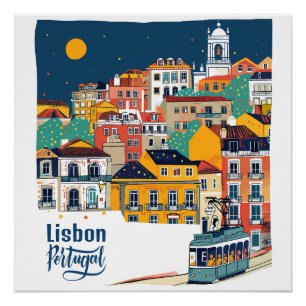 Poster Lisbonne Portugal