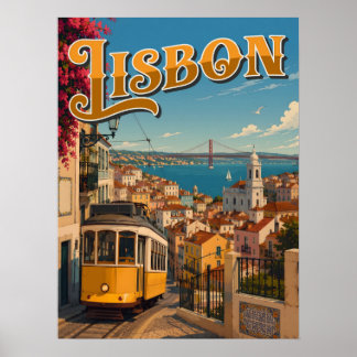 Poster Lisbonne Portugal