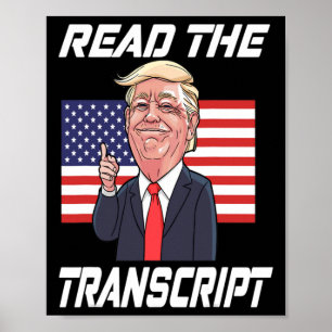 Poster Lisez la transcription Trump Femmes Hommes Cadeaux