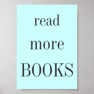 Poster Lisez plus de livres