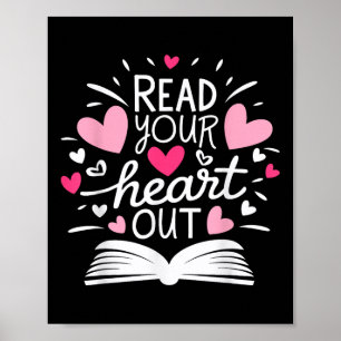 Poster Lisez Votre Coeur Mignonne Pour Professeur Femmes 