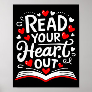 Poster Lisez Votre Livre De La Saint-Valentin Et Lecture